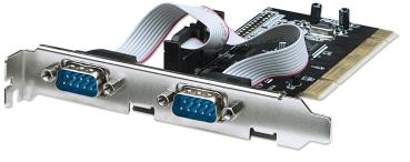 Preview: Serielle PCI-Karte mit 2x DB9-Ports - Manhattan